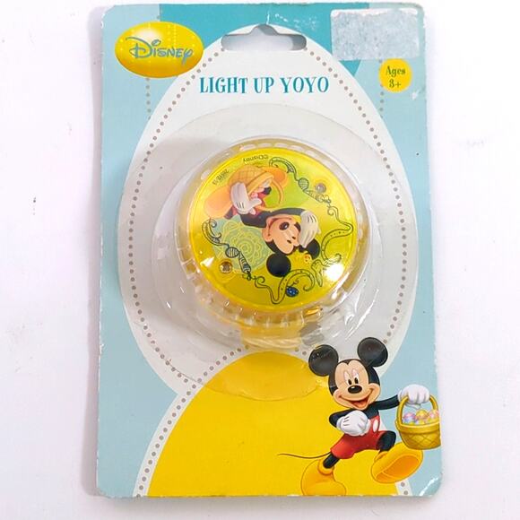 NEW Disney Mickey Mouse Light Up Yoyo Yellow New in Package NIP - Picture 1 of 2